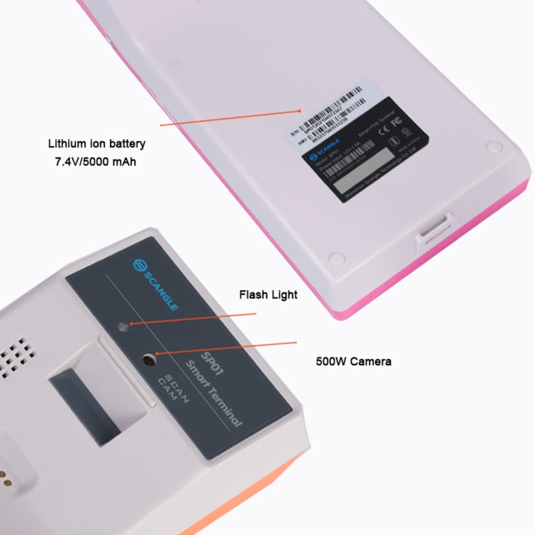 SGT-SP01 5.5 inch HD Screen Handheld POS Receipt Printer, Basic Version, AU Plug(Blue) - Consumer Electronics by buy2fix | Online Shopping UK | buy2fix
