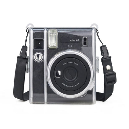 Protective Crystal Case with Strap For FUJIFILM Instax mini 40(Transparent) - Camera Accessories by buy2fix | Online Shopping UK | buy2fix