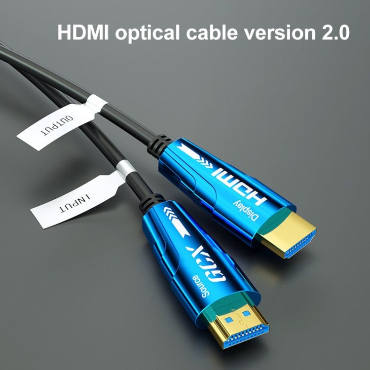 HDMI 2.0 Male to HDMI 2.0 Male 4K HD Active Optical Cable, Cable Length:10m - Audio Optical Cables by buy2fix | Online Shopping UK | buy2fix