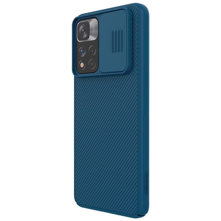 For Xiaomi Redmi Note 11 Pro Global / 11 Pro Global 5G / 11 Pro+ 5G India / 11E Pro 5G NILLKIN Black Mirror Pro Camshield PC Case (Peacock Blue) - Redmi Note 11 Case by NILLKIN | Online Shopping UK | buy2fix