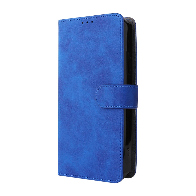 For Oukitel WP15 5G Solid Color Skin Feel Magnetic Buckle Leather Phone Case(Blue) - More Brand by buy2fix | Online Shopping UK | buy2fix