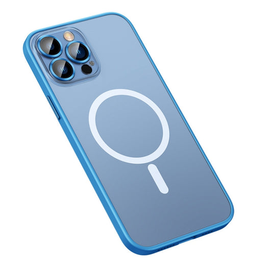 For iPhone 12 Pro Max MagSafe Matte Phone Case(Sierra Blue) - iPhone 12 Pro Max Cases by buy2fix | Online Shopping UK | buy2fix