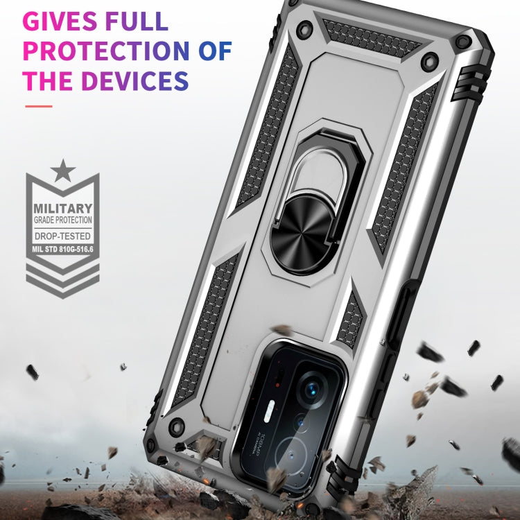 For Xiaomi 11T Pro Shockproof TPU + PC Phone Case(Silver) - Xiaomi Cases by buy2fix | Online Shopping UK | buy2fix