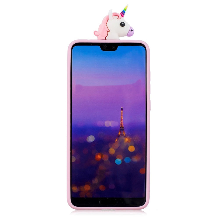 For Huawei P20 Shockproof Cartoon TPU Protective Case(Unicorn) - Huawei Cases by buy2fix | Online Shopping UK | buy2fix