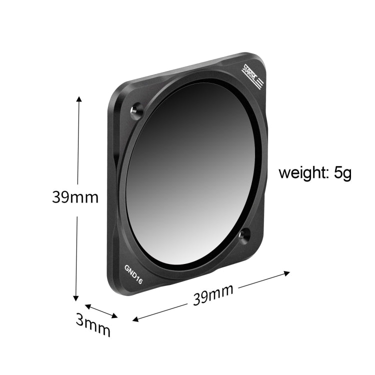 For DJI Action 2 STARTRC 1110331 GND 16 Gradient Lens Filter(Black) - DJI & GoPro Accessories by STARTRC | Online Shopping UK | buy2fix