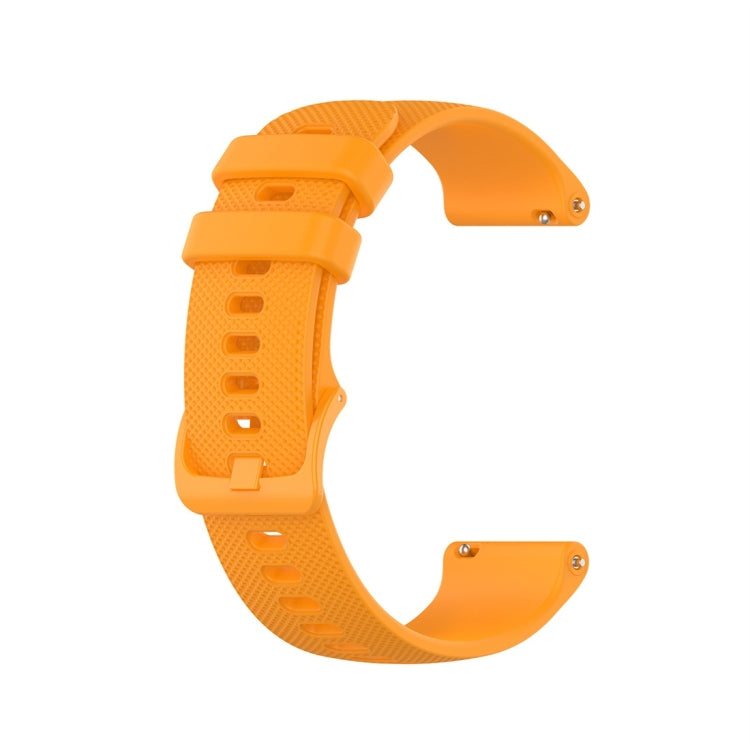 For Garmin Silicone Smart Watch Watch Band, Size:22mm Universal(Yellow) - Watch Bands by buy2fix | Online Shopping UK | buy2fix