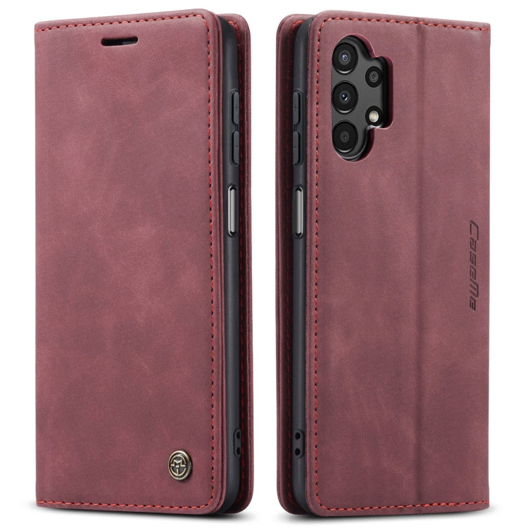 For Samsung Galaxy A13 4G/A13 5G/A04S/A04/M13 5G CaseMe 013 Multifunctional Horizontal Flip Leather Phone Case(Wine Red) - Galaxy Phone Cases by CaseMe | Online Shopping UK | buy2fix