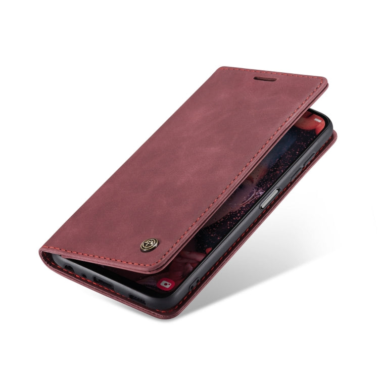 For Samsung Galaxy A13 4G/A13 5G/A04S/A04/M13 5G CaseMe 013 Multifunctional Horizontal Flip Leather Phone Case(Wine Red) - Galaxy Phone Cases by CaseMe | Online Shopping UK | buy2fix