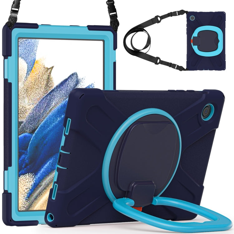 For Samsung Galaxy Tab A8 10.5 2021 Silicone + PC Tablet Case(Navy Blue + Blue) - Other Galaxy Tab PC by buy2fix | Online Shopping UK | buy2fix