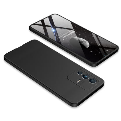 For vivo V23 5G GKK Three Stage Splicing PC Phone Case(Black) - OPPO & vivo Accessories by GKK | Online Shopping UK | buy2fix