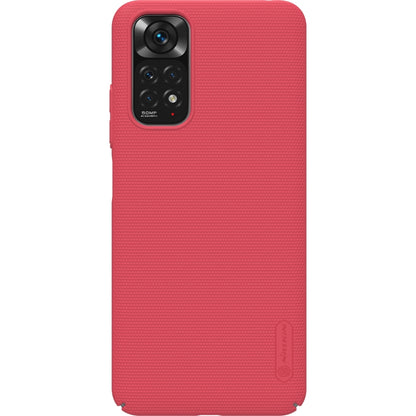 For Xiaomi Redmi Note 11 4G Global NILLKIN Frosted PC Phone Case(Red) - Xiaomi Cases by NILLKIN | Online Shopping UK | buy2fix