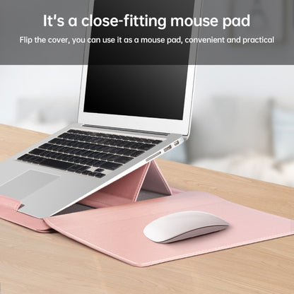 15 inch Multifunctional Mouse Pad Stand Handheld Laptop Bag(Pink) - 15 inch by buy2fix | Online Shopping UK | buy2fix