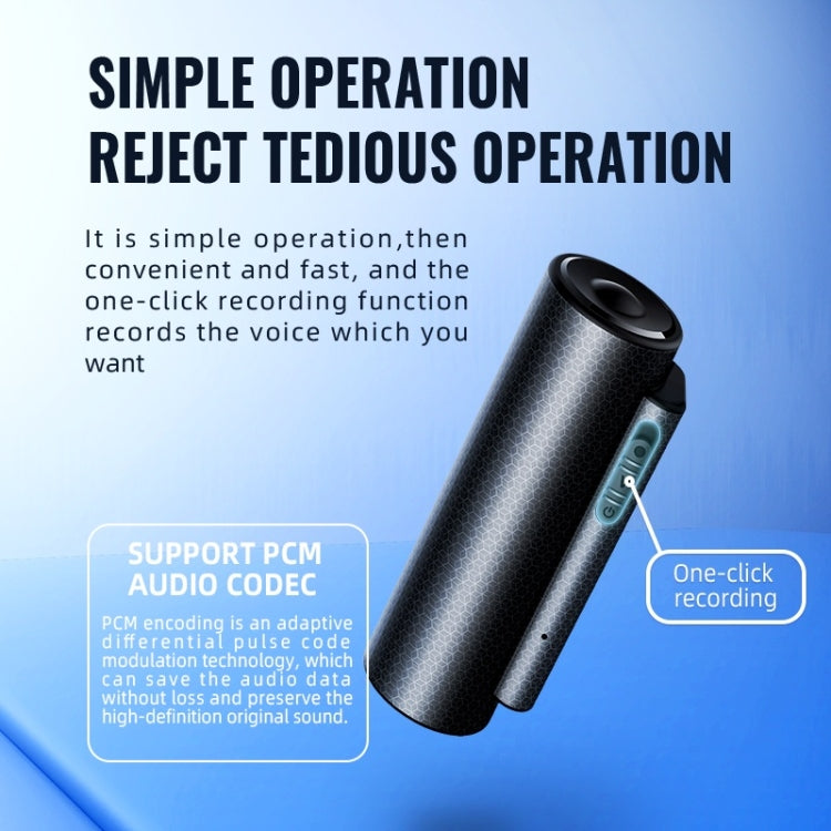 Q76 Smart HD Noise Reduction Voice Control Strong Magnetic Recording Pen, Capacity:16GB(Black) - Security by buy2fix | Online Shopping UK | buy2fix