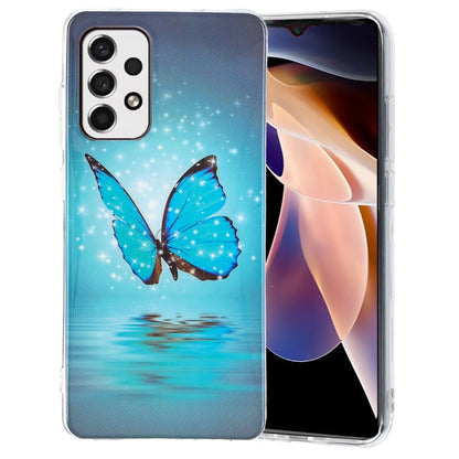 For Samsung Galaxy A13 4G Luminous TPU Protective Phone Case(Butterfly) - Samsung Accessories by buy2fix | Online Shopping UK | buy2fix