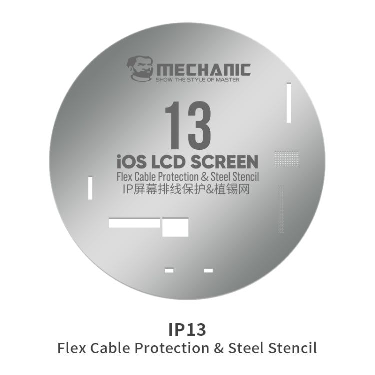 Mechanic UFO LCD Screen Flex Cable Protection and Reballing Planting For iPhone 13 - BGA Stencils by MECHANIC | Online Shopping UK | buy2fix