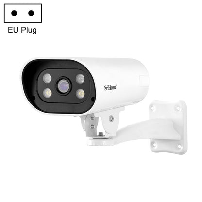 SriHome SH037B 4MP Full Color Night Vision IP66 Waterproof Bullet Camera, POE Version, EU Plug - Bullet Camera by SriHome | Online Shopping UK | buy2fix