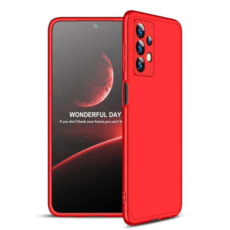 For Samsung Galaxy A13 4G GKK Three Stage Splicing Full Coverage PC Phone Case(Red) - Galaxy Phone Cases by GKK | Online Shopping UK | buy2fix