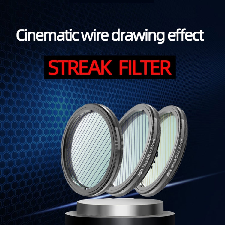 JSR Starlight Drawing Camera Lens Filter, Size:37mm(Streak Blue) - Camera Accessories by JSR | Online Shopping UK | buy2fix