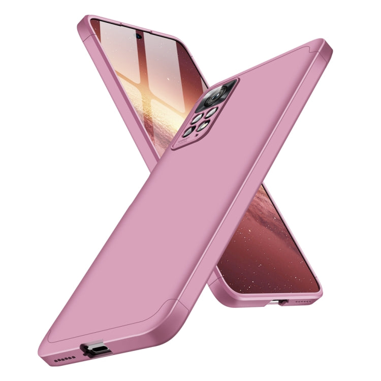 For Xiaomi Redmi Note 11 Pro 4G / 5G Global GKK Three Stage Splicing Full Coverage PC Case(Rose Gold) - Redmi Note 11 Pro Case by GKK | Online Shopping UK | buy2fix