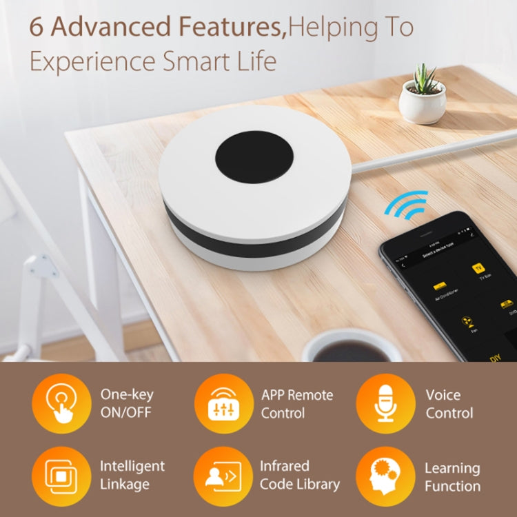 NEO NAS-IR02W WiFi IR Remotc Control Support Amazon Alexa / Google Home(White) - Consumer Electronics by NEO | Online Shopping UK | buy2fix