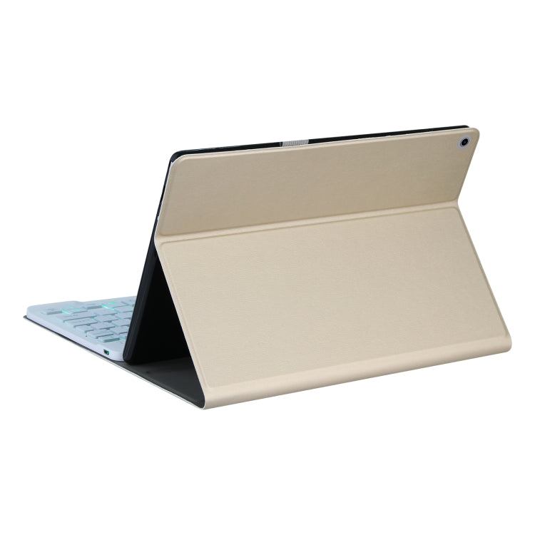 For Lenovo Tab M10 HD Gen 2 Backlight Bluetooth Keyboard Leather Tablet Case(Gold) - Lenovo Keyboard by buy2fix | Online Shopping UK | buy2fix