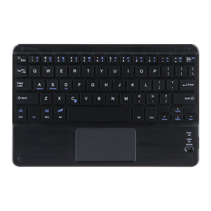 For Lenovo Tab M10 HD Gen 2 Touchpad Bluetooth Keyboard Leather Tablet Case(Black) - Lenovo Keyboard by buy2fix | Online Shopping UK | buy2fix