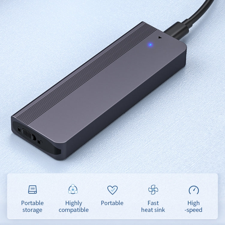 SD02 USB-C / USB to USB-C M.2 NVME Solid State Drive Enclosure - HDD Enclosure by buy2fix | Online Shopping UK | buy2fix