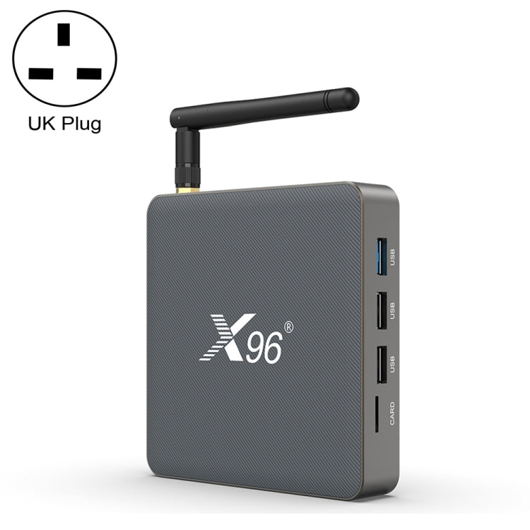 X96 X6 8K Smart TV BOX Android 11.0 Media Player, RK3566 Quad Core ARM Cortex A55, RAM: 4GB, ROM: 32GB, Plug Type:UK Plug - Consumer Electronics by buy2fix | Online Shopping UK | buy2fix