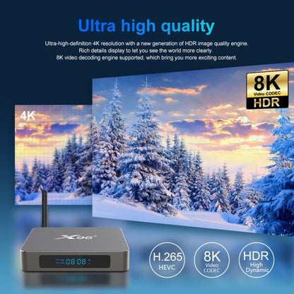 X96 X6 8K Smart TV BOX Android 11.0 Media Player, RK3566 Quad Core ARM Cortex A55, RAM: 8GB, ROM: 128GB, Plug Type:EU Plug - Consumer Electronics by buy2fix | Online Shopping UK | buy2fix