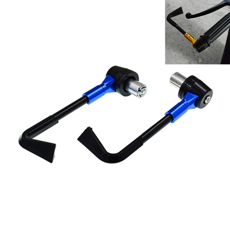 2 PCS Universal 22mm Shockproof Protection Rod CNC Horn Shape Handbrake Motorcycle Modification Accessories(Blue) - In Car by buy2fix | Online Shopping UK | buy2fix