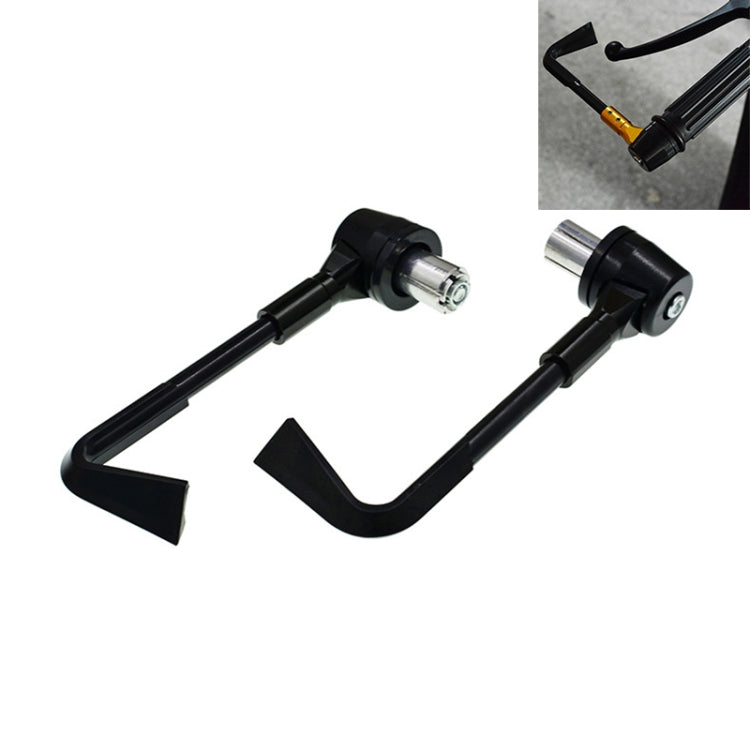 2 PCS Universal 22mm Shockproof Protection Rod CNC Horn Shape Handbrake Motorcycle Modification Accessories(Black) - In Car by buy2fix | Online Shopping UK | buy2fix