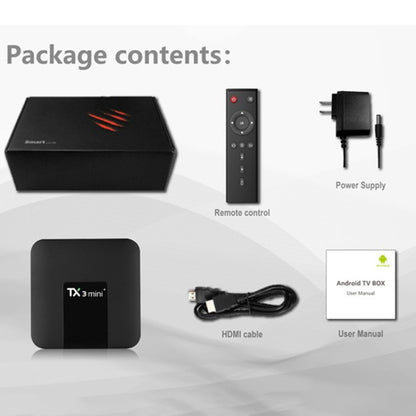 TX3 mini+  Android 11.0 Smart TV Box, Amlogic S905W2 Quad Core, Memory:2GB+16GB, 2.4GHz WiFi(EU Plug) - Consumer Electronics by buy2fix | Online Shopping UK | buy2fix