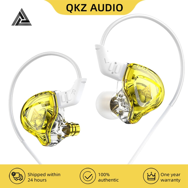 QKZ DMX Sports In-ear HIFI 3.5mm Wired Control Earphone with Mic(Transparent Blue) - In Ear Wired Earphone by QKZ | Online Shopping UK | buy2fix