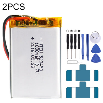 2pcs 523450 1000mAh Li-Polymer Battery Replacement - Others by buy2fix | Online Shopping UK | buy2fix