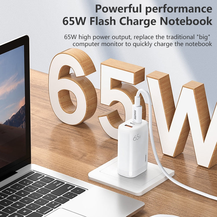 REMAX RP-U55 Territory Series 65W USB+Dual USB-C / Type-C Interface Fast Charger, Specification:UK Plug(White) - Apple Accessories by REMAX | Online Shopping UK | buy2fix