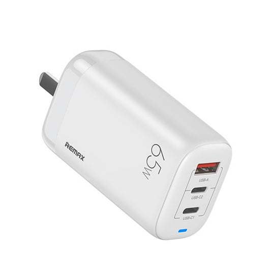 REMAX RP-U55 Territory Series 65W USB+Dual USB-C / Type-C Interface Fast Charger, Specification:CN Plug(White) - Apple Accessories by REMAX | Online Shopping UK | buy2fix