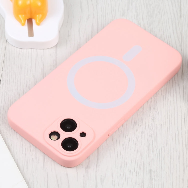 For iPhone 14 Liquid Silicone Magsafe Phone Case (Pink) - iPhone 14 Cases by buy2fix | Online Shopping UK | buy2fix