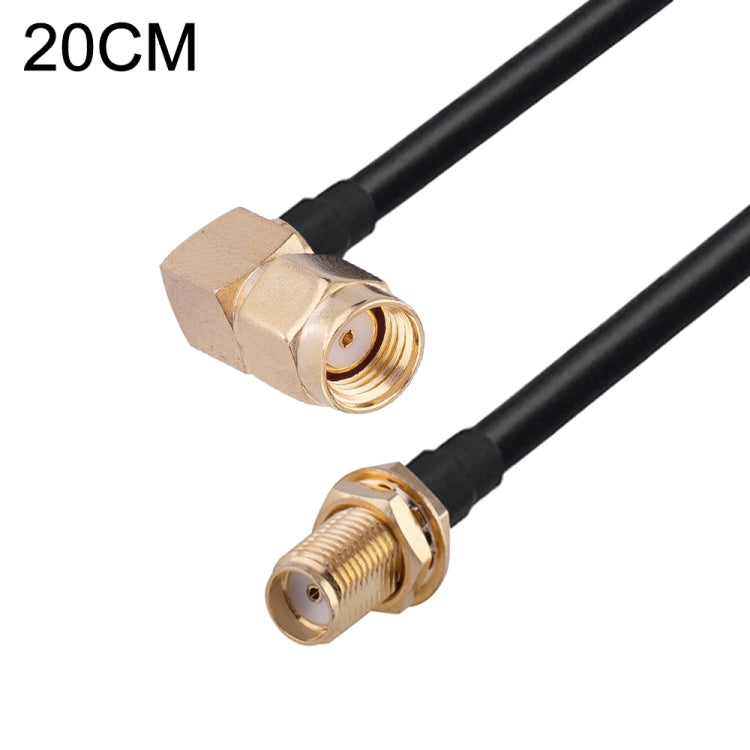 PR-SMA Male Elbow to SMA Female RG174 RF Coaxial Adapter Cable, Length: 20cm - Connectors by buy2fix | Online Shopping UK | buy2fix