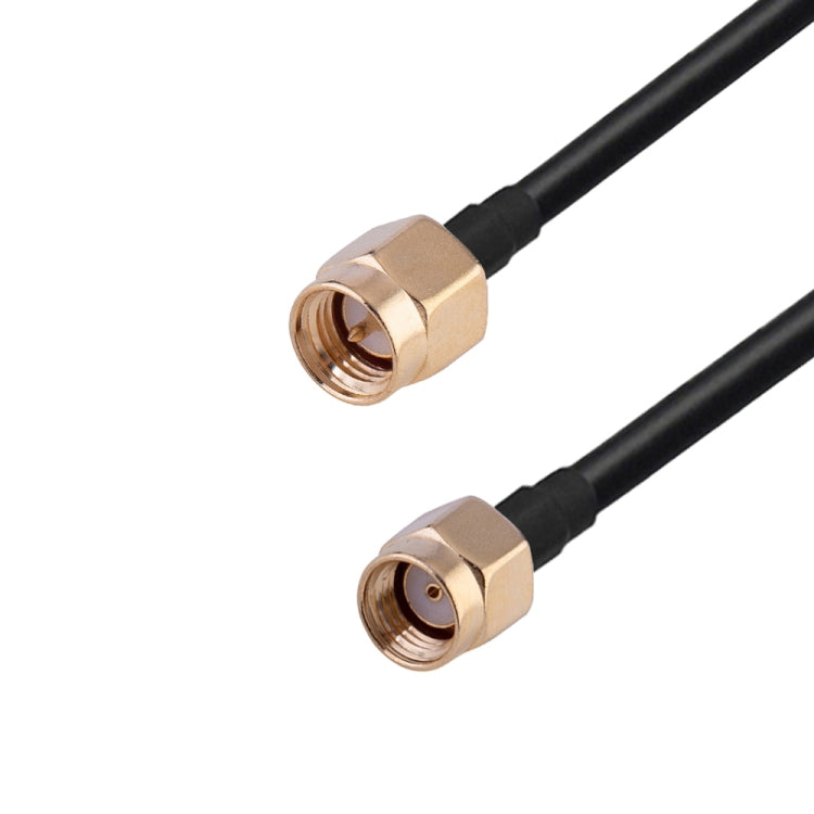 RP-SMA Male to SMA Male RG174 RF Coaxial Adapter Cable, Length: 1m - Connectors by buy2fix | Online Shopping UK | buy2fix