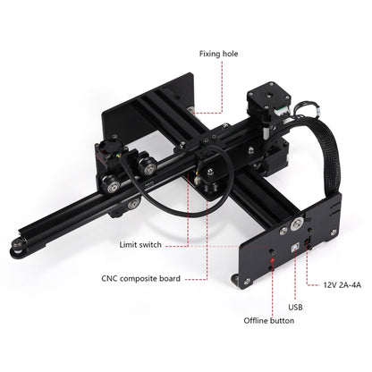 NEJE MASTER 3 Laser Engraver with N30820 Laser Module(US Plug) - Consumer Electronics by NEJE | Online Shopping UK | buy2fix