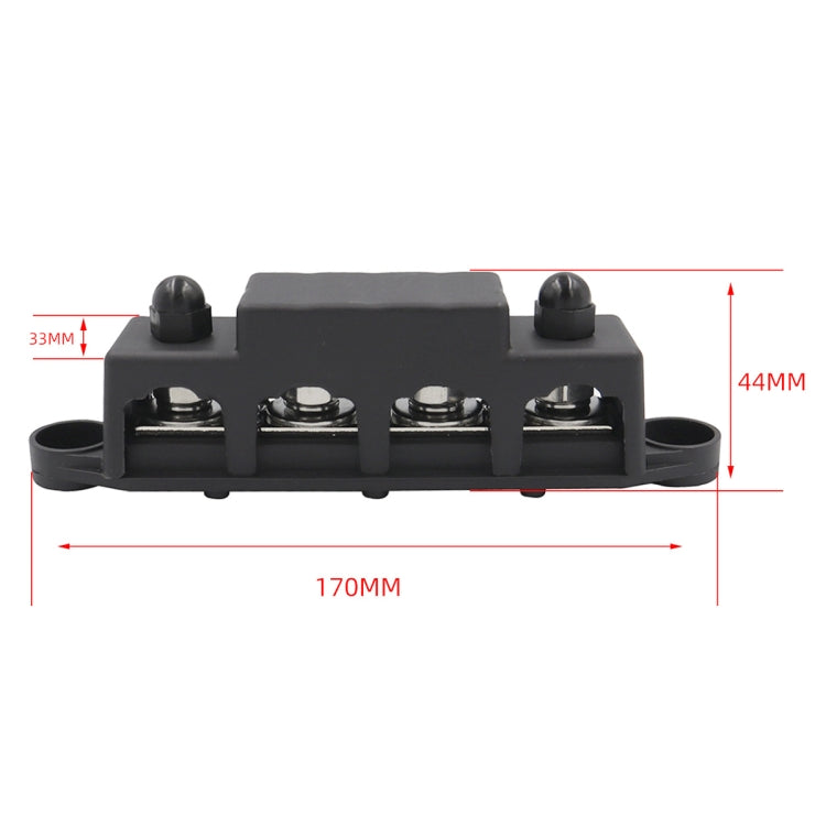 Red M8 Stud RV Ship High Current Power Distribution Terminal Block with Accessories - In Car by buy2fix | Online Shopping UK | buy2fix