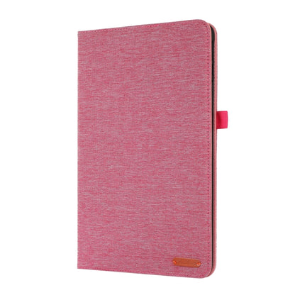 For Honor Pad 8 Fabric PU + TPU Flip Tablet Leather Case(Rose Red) - For Huawei by buy2fix | Online Shopping UK | buy2fix