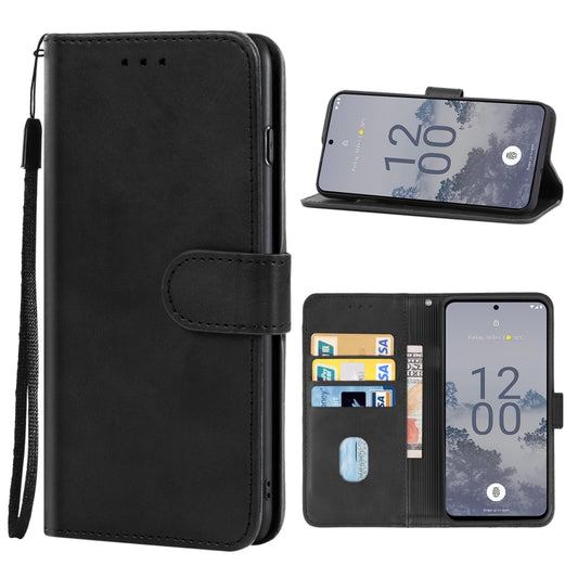 For Nokia X30 Leather Phone Case(Black) - Nokia Cases by buy2fix | Online Shopping UK | buy2fix