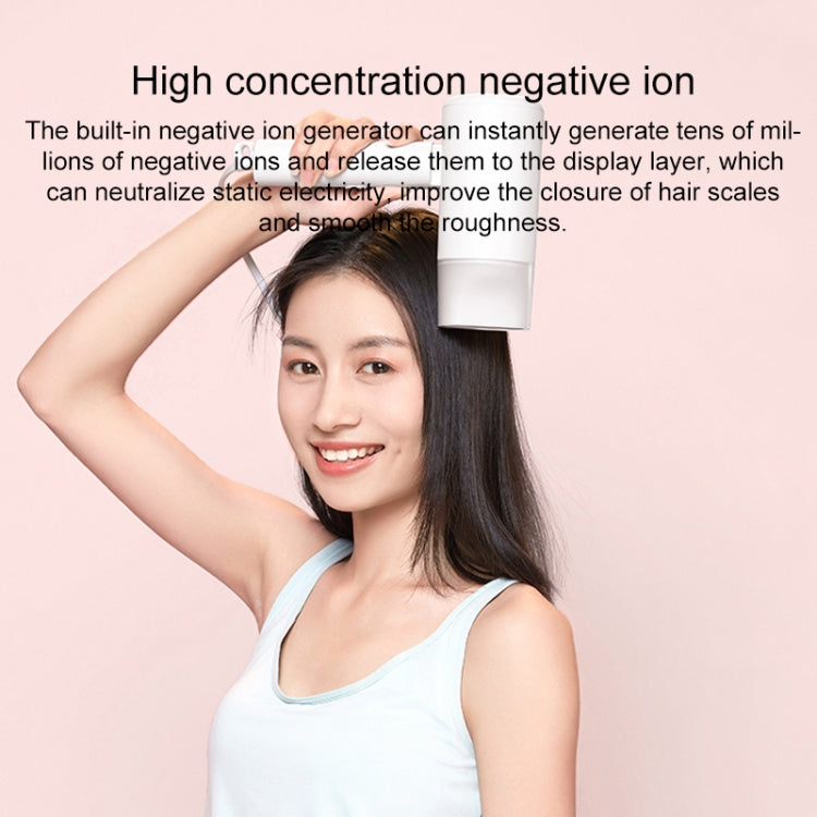 Original Xiaomi Mijia H100 Negative Ion Portable Electric Hair Dryer, US Plug(Pink) - Hair Dryers & Accessories by Xiaomi | Online Shopping UK | buy2fix