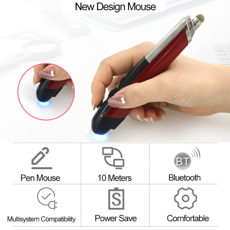 PR-08 Multifunctional Wireless Bluetooth Pen Mouse Capacitive Pen Mouse(Grey) -  by buy2fix | Online Shopping UK | buy2fix