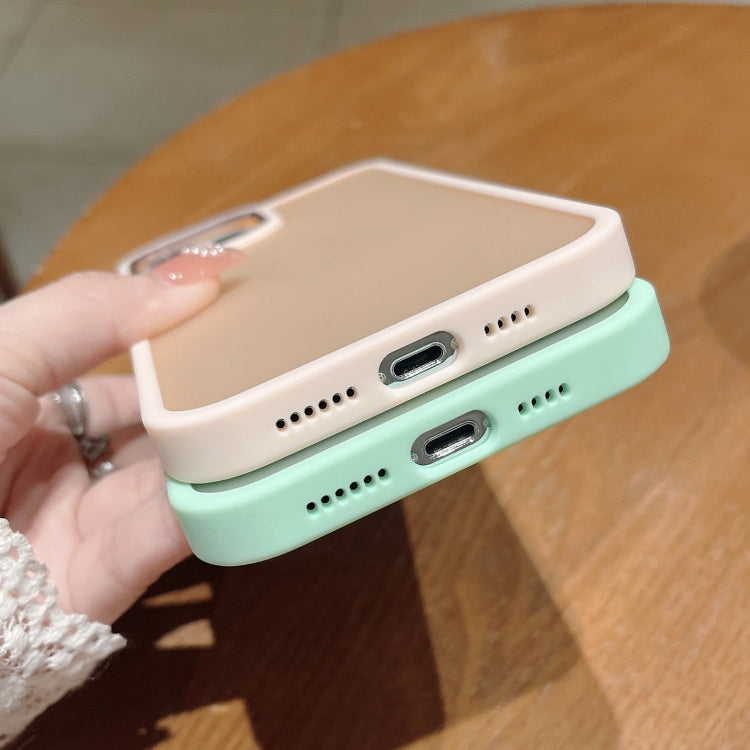 For iPhone 12 / 12 Pro Shield Skin Feel PC + TPU Phone Case(Matcha Green) - Apple Accessories by buy2fix | Online Shopping UK | buy2fix