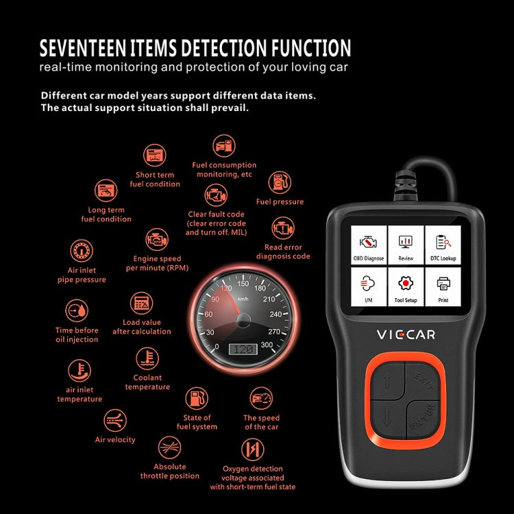 Viecar VP101 Car Code Reader OBD2 Analyzer Diagnostic Scanner - In Car by buy2fix | Online Shopping UK | buy2fix