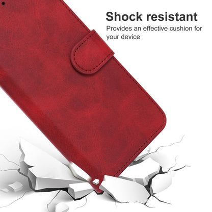 For Motorola Moto G72 Leather Phone Case(Red) - Motorola Cases by buy2fix | Online Shopping UK | buy2fix