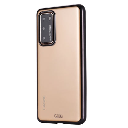 For Huawei P40 Pro GEBEI Plating TPU Shockproof Protective Case(Black) - Huawei Cases by GEBEI | Online Shopping UK | buy2fix