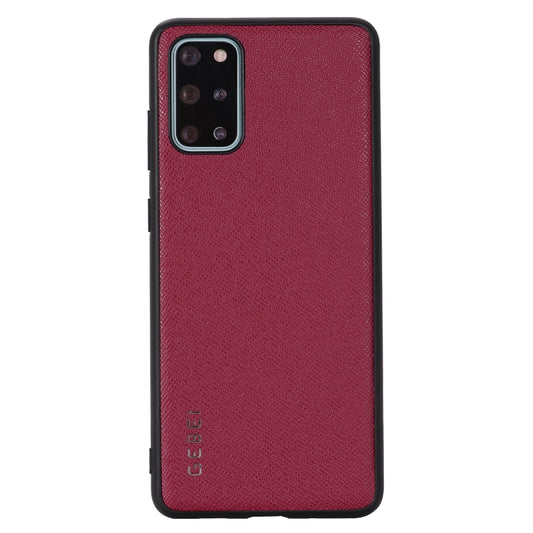 For Galaxy S20 GEBEI Full-coverage Shockproof Leather Protective Case(Red) - Galaxy Phone Cases by GEBEI | Online Shopping UK | buy2fix
